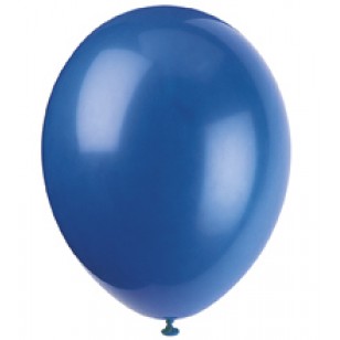 Evening Blue Latex Balloons x10